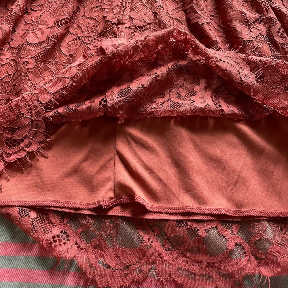 DENESSA LACE BABYDOLL MINI DRESS - Picture 7 of 8